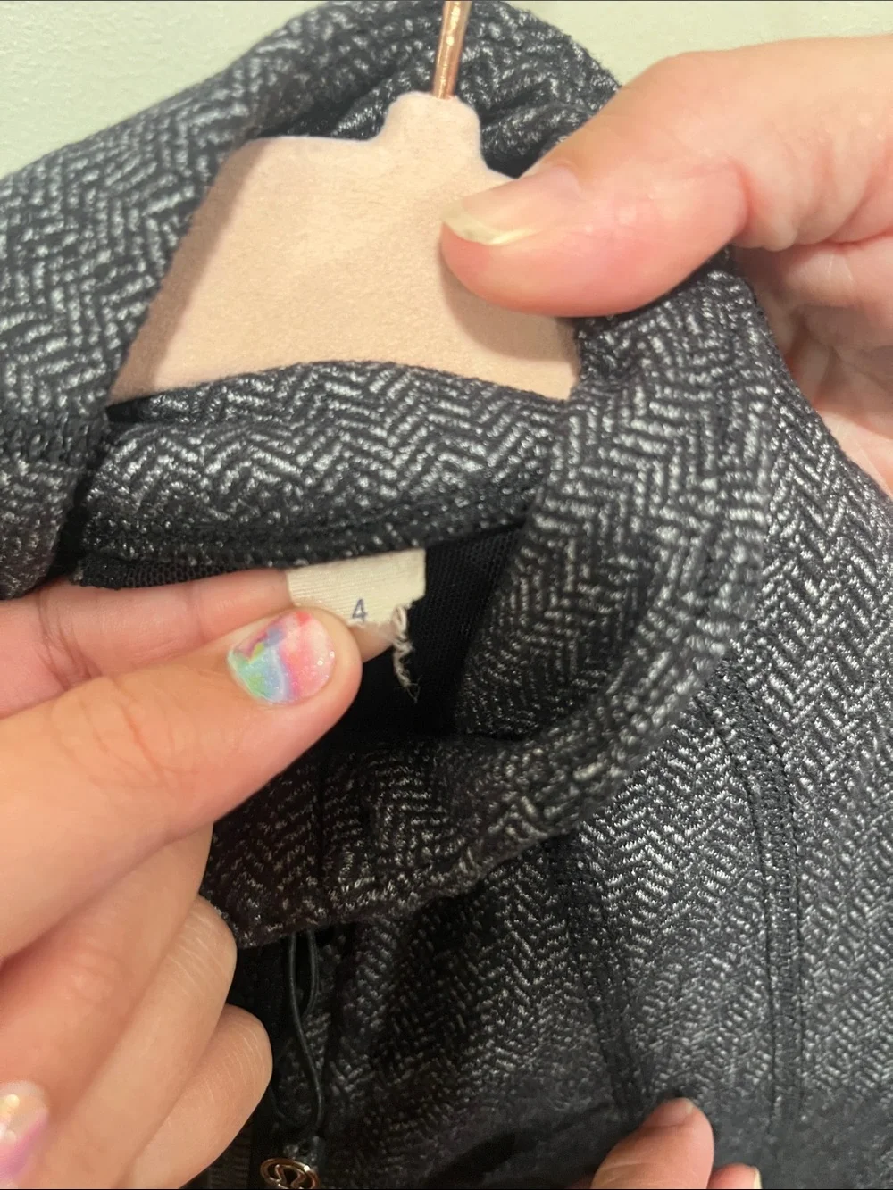 lululemon athletica Gray Herringbone Full-Zip Bomber Jacket